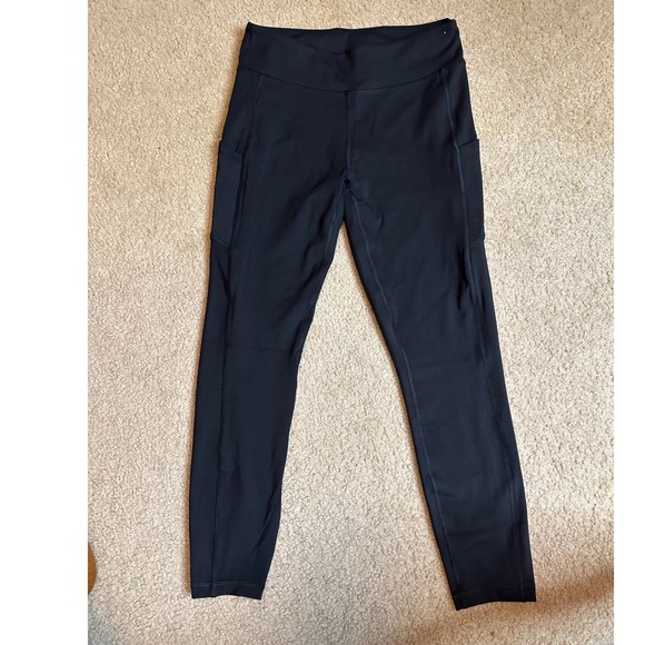 rae mode Pants - Rae Mode Black High Waisted Athletic Leggings with Side Pockets P6206 Womens L
